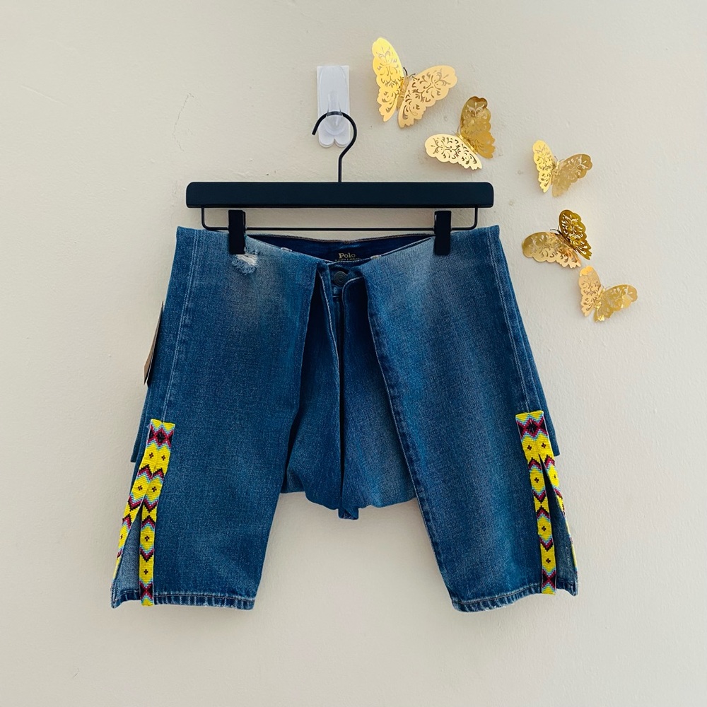 POLO RALPH LAUREN  Ankle Embellished High-Rise Jeans